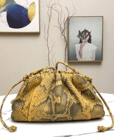 Сумка Bottega Veneta The Pouch Python Clutch